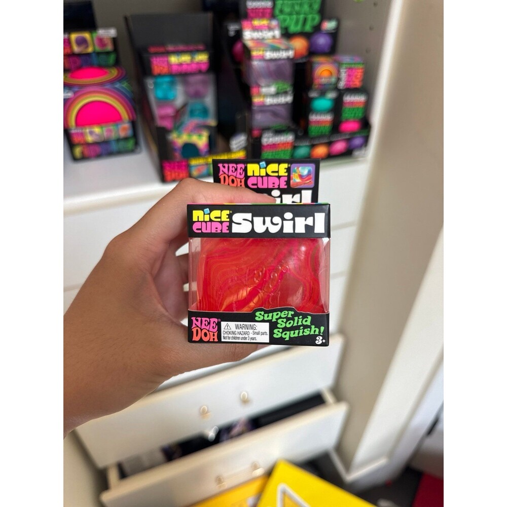Nee Doh Swirl Super Solid Squish Fidget Toy
